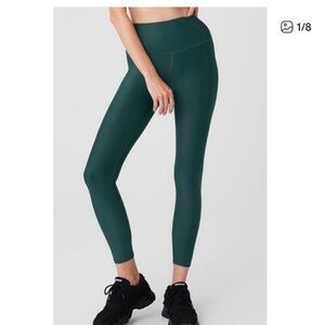 ALO YOGA 7/8 HIGH-WAIST AIRLIFT LEGGING - MIDNIGHT GREEN
